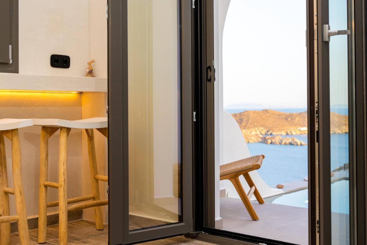 Ios Seaside House With Sunset View And Small Pool Ngoại thất bức ảnh